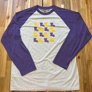 3/4 Sleeve LSU (Louisiana) Tee